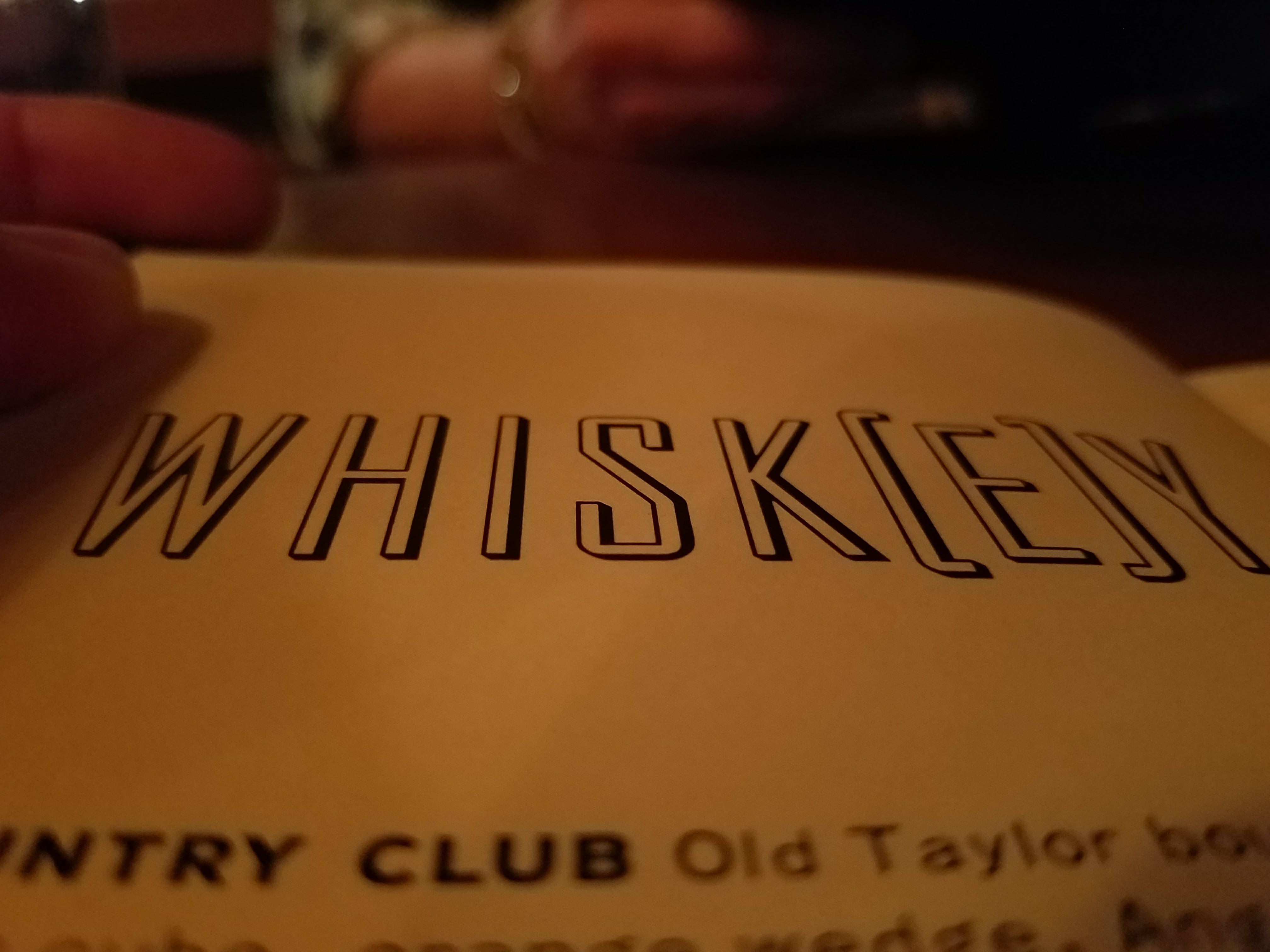 whiskey